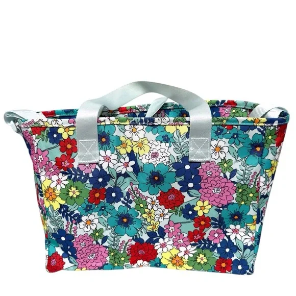 Vera Bradley Tote Lighten Up Far Out Floral Colorful Floral NWOT - Picture 5 of 10